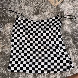 cute checkered tank